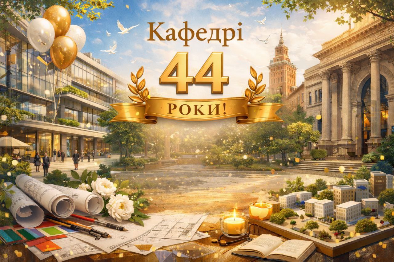 Детальніше про статтю Кафедрі Дизайну архітектурного середовища 44 роки!